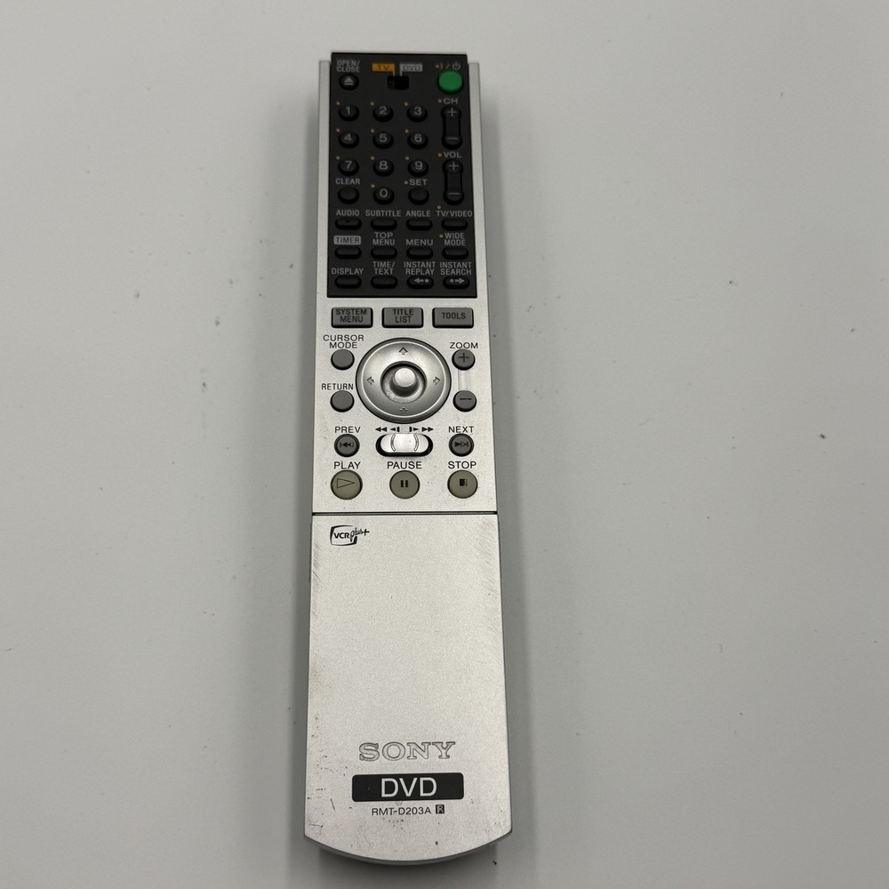 Sony DVD Remote Control RMT-D203A OEM Original Silver Untested
